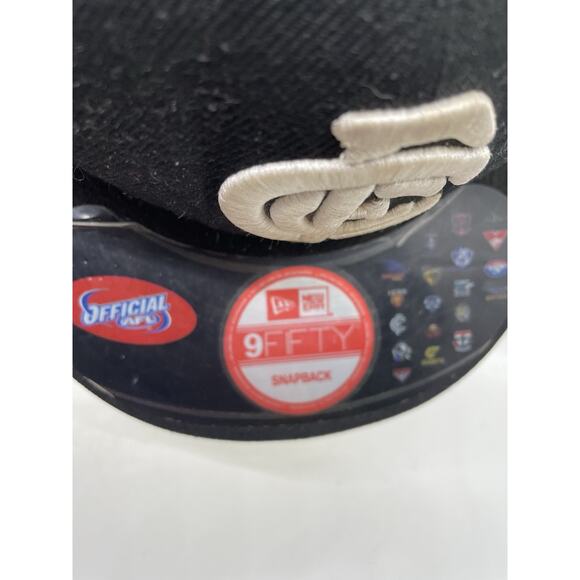 Carlton 9FIFTY A-FRAME Black Classic Flat Peak Official aFL - Picture 3 of 8